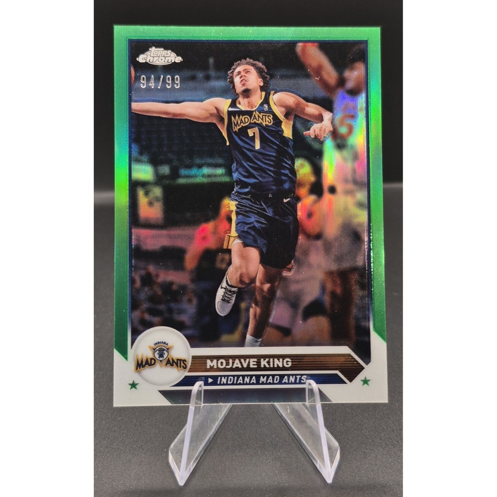2023-24 Topps G-League Mojave King #36 Green Refractor /99 Indiana Mad Ants BOOM
